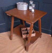 Vintage  PINE Wood Hall Table
