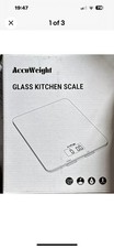 ACCUWEIGHT IC201 Digital Kitchen Scales Food Scale with Tempered Glass Platform