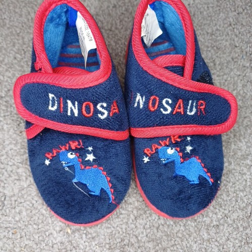 Dinosaur slippers kids size - slippers, 5