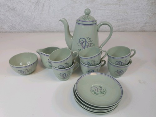 Spode flemish green moondrop - green, "moondrop"