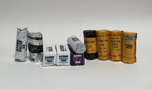 Mixed brands 120 film lot - brands,