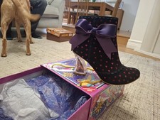 Irregular Choice Black Ankle Boots Outta Time Size 42 8