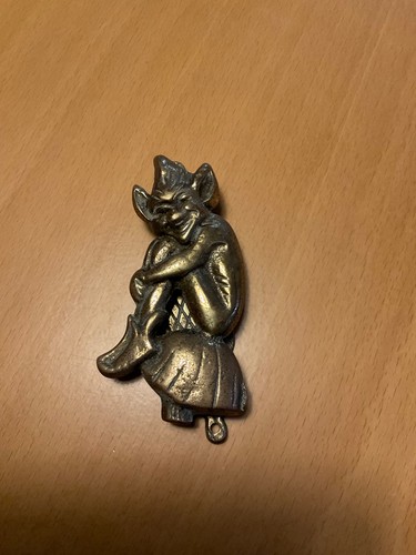 Antique brass doorknocker