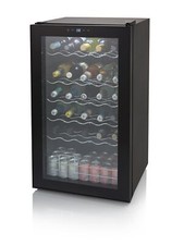 Swan Bottle & Wine Cooler Fridge up to 34 in Black with Glass Door - SR12040BN