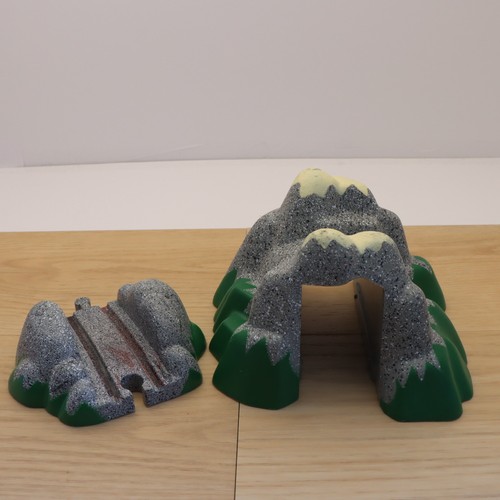 Wooden train track mountain - wooden,