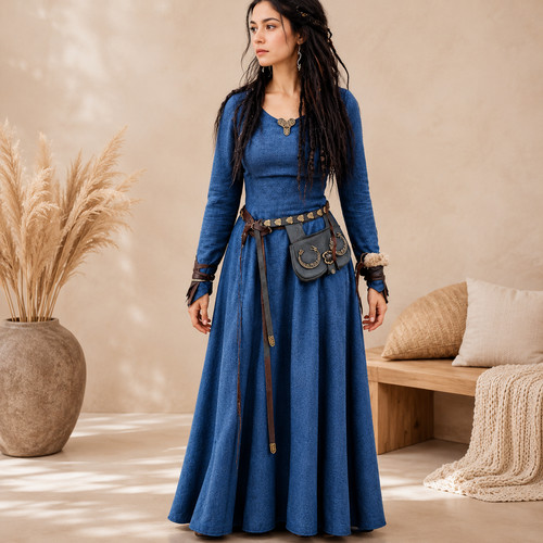 Women medieval gothic maxi - medieval,