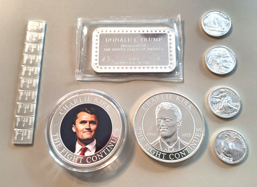 Silver gift set trump bar - trump, +
