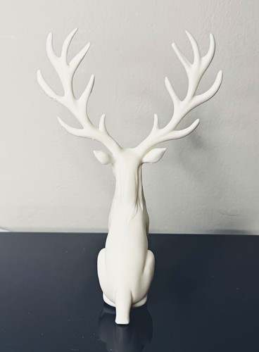 White deer stag - white,