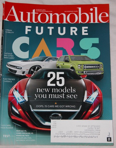 Automobile magazine august - automobile,