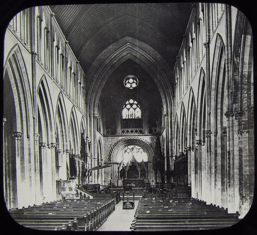 Glass magic lantern slide - magic,