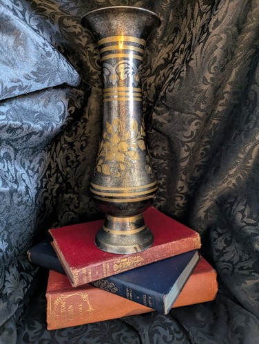 Vintage pakistani etched brass - pakistani,