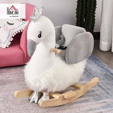 Kids Rocking Chair Horse Toddler Swan with Music Baby Rocker Ride On Toy