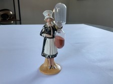 Antique China Figural Maid Egg Sand Timer