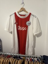 Ajax Amsterdam 2021/22 Home Football Shirt. Large Vintage Adidas Football Kit