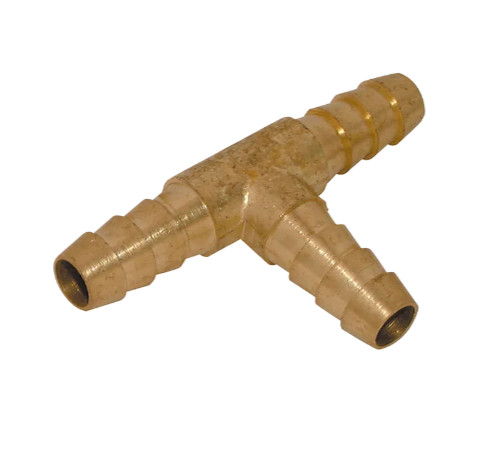 Brass barbed piece - t, hose