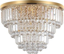 Modern 6-Light Crystal