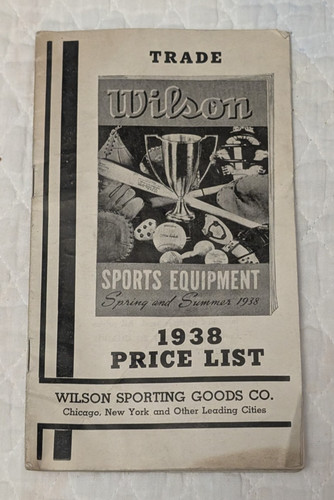 Vtg 1938 wilson sports - vtg,