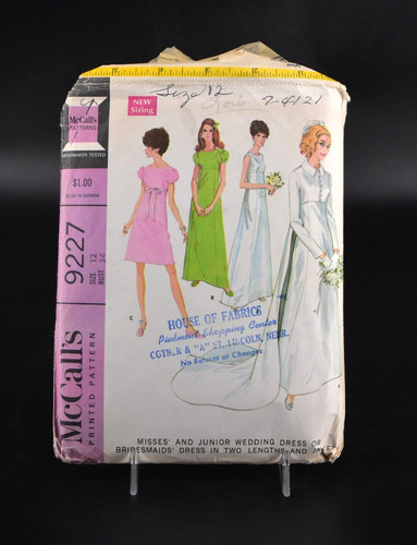 Vtg cut 1968 mccall sewing - cut, mccall's