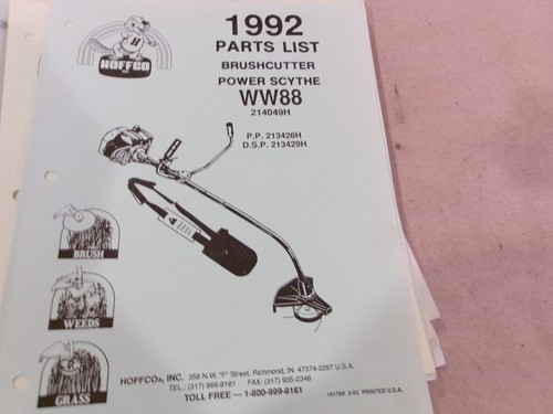 Hoffco 1992 brushcutter power - hoffco,