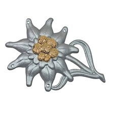 WW2 German Metal Edelweiss Cap