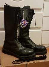 Women, men, NPS boots, shoes, real leather, grinders like, biker, punk,goth,UK6