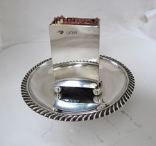 Antique silver large matchbox