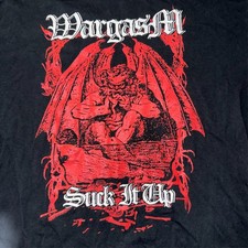 Wargasm UK Suck It Up Longsleeve T-Shirt XL Super Fiend Club OOP Electro-Punk