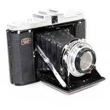 ZEISS IKON NETTAR FOLDING BELLOWS VINTAGE ROLL FILM CAMERA WITH CASE - FOR RSPCA