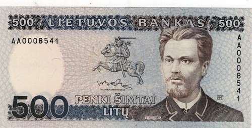Lithuania 500 litu - lithuania, 1991