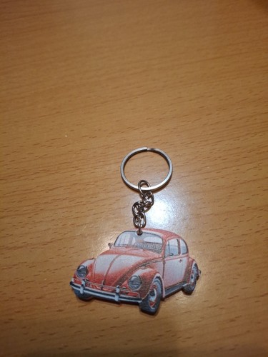 Beetle plastic keyring - plastic,
