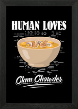 Clam Chowder Framed Wall Art
