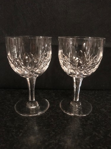 Vintage crystal wine glasses - vintage,