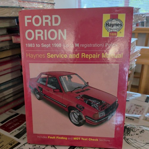 Ford orion haynes manual - orion, 1009