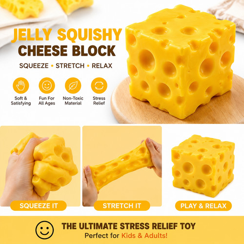 Schylling needoh cheese stress - needoh,