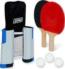 INSTANT TABLE TENNIS GAME INDOOR PORTABLE TRAVEL PING PONG BALL SET EXTENDABLE