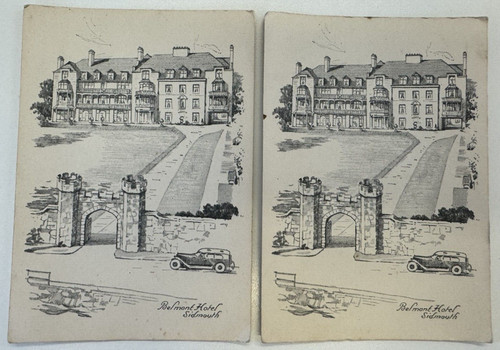 Vintage post cards devon - post,