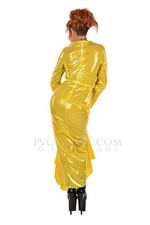PVC Plastic Vinyl ladies full length dress PVC Fetish Plastic PVC role play