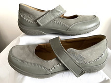 Hotter Mystic duck egg /grey nubuck leather shoes Size 6 - BNIB