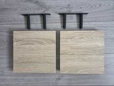 Square Floating Beige Wood
