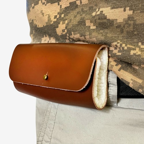 Leather fly fishing wallet - wallet,