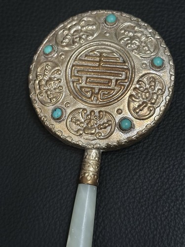 Hand mirror silver and - silver,