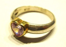 STERLING SILVER  LARGE HEART