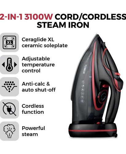 Tower cordless steam iron - tower,