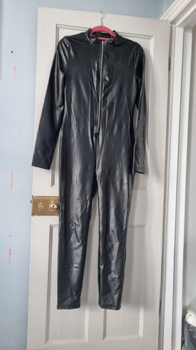 Pvc lrather look jumsuit size - jumsuit,