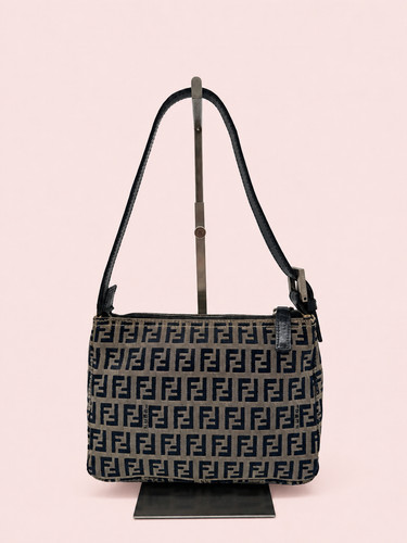 Fendi zucca navy shoulder - fendi, bag