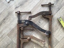 3 bench holdfasts 1 woden 2 unbranded