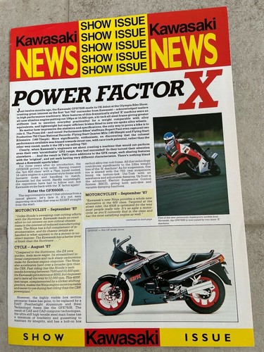Kawasaki show news 1987 zxr7 - news,