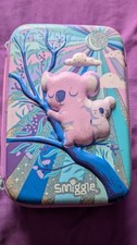 Smiggle Moonlit Hardtop Triple Up Pencil Case 3 Zipped Compartments