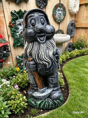 Garden gnome with pick - gnome,