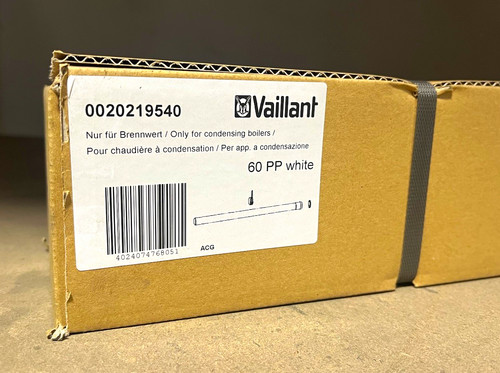 Vaillant white flue pipe - white,